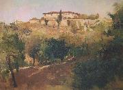 Frank Duveneck Villa Castellani, Bellosguardo oil